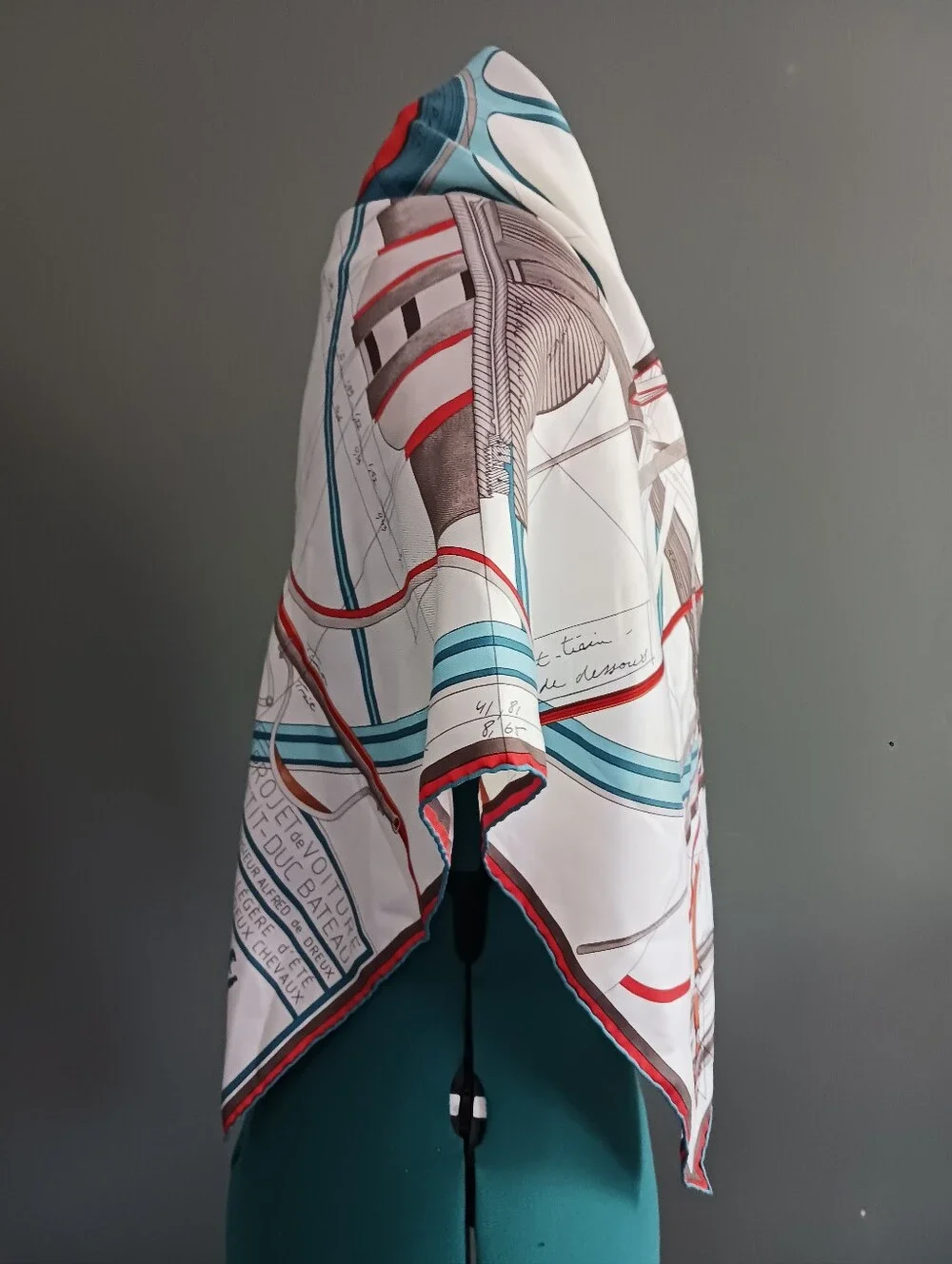 Hermes Project Voture 90 Silk Scarf 35" - Picture 8 of 15